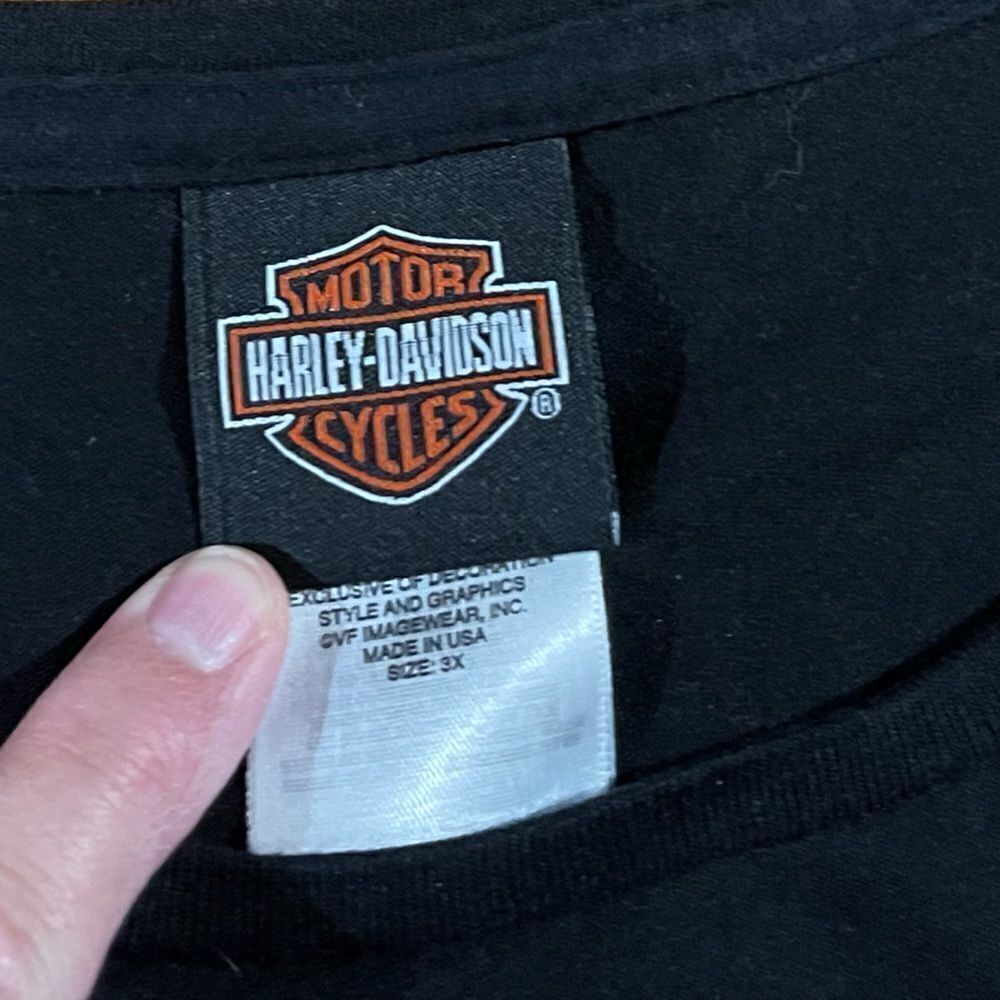 Harley Davidson Woman’s Top 3X Black NWOT - Picture 6 of 11